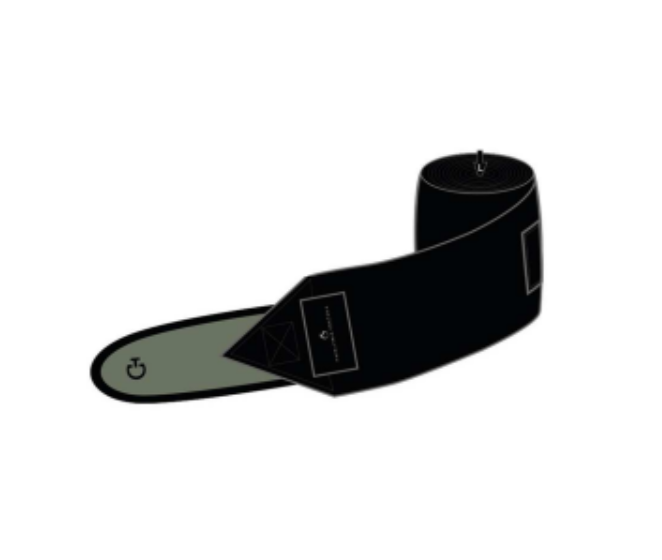 Tech Bandages Black - Green Cavalleria Toscana in a set of 4