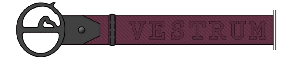 Vestrum Pozzallo Belt Burgundy - Black