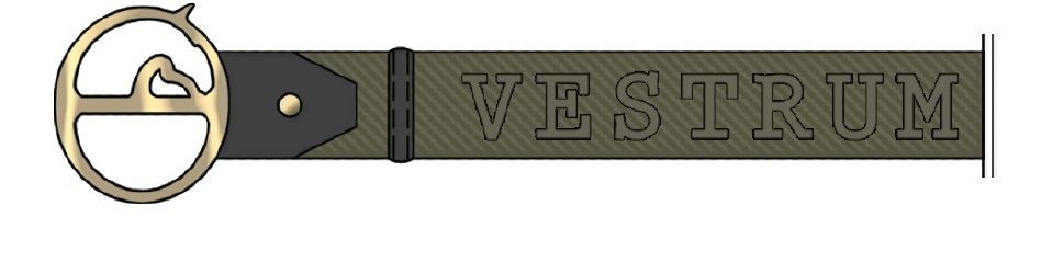 Vestrum Pozzallo Belt Donker Groen - Goud