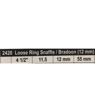 Stübben Sweet Copper Losse Ring Snaffle / Bradoon Double Broken 12mm