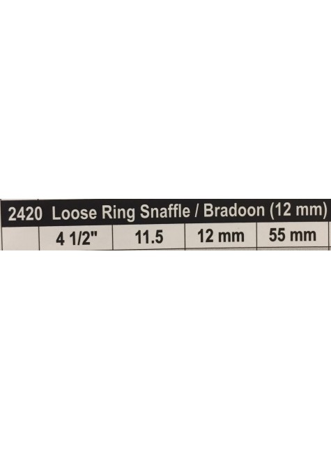 Stübben Sweet Copper Losse Ring Snaffle / Bradoon Double Broken 12mm