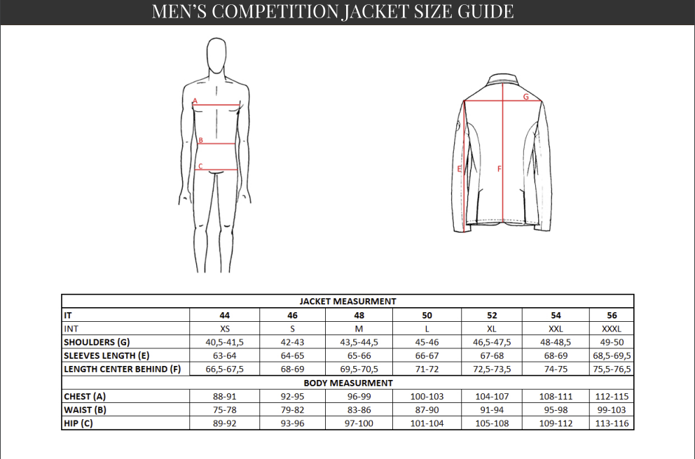 Vestrum Men's Competition Jacket Abu Dhabi Black Vestrum Men's Competition Jacket Abu Dhabi Black