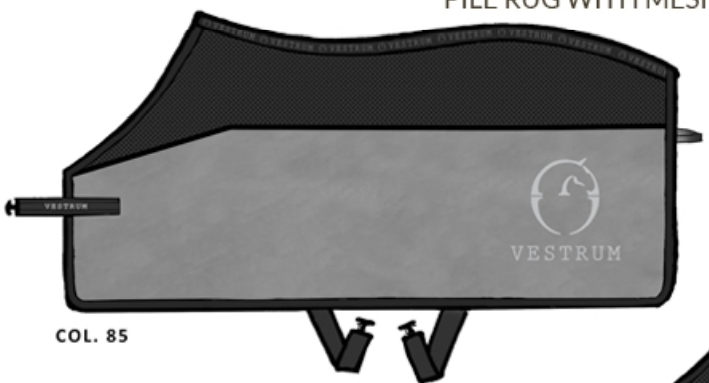 Vestrum Bolzano Fleece - Mesh Deken Midden Grijs Vestrum Bolzano Fleece - Mesh Deken Midden Grijs