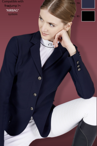 Vestrum Women's Wedstrijdjasje met Airbag Mantova Zwart Vestrum Women's Wedstrijdjasje met Airbag Mantova Zwart