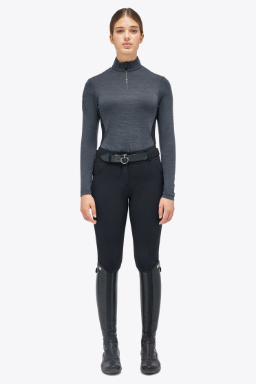 Revo Premier Tech Wool L/S Zip Turtleneck Grey Revo Premier Tech Wool L/S Zip Turtleneck Grey
