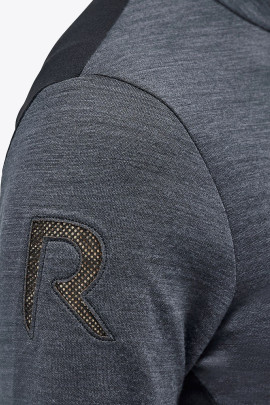 Revo Premier Tech Wool L/S Zip Turtleneck Grijs Revo Premier Tech Wool L/S Zip Turtleneck Grijs