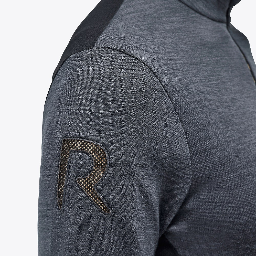 Revo Premier Tech Wool L/S Zip Turtleneck Grijs Revo Premier Tech Wool L/S Zip Turtleneck Grijs
