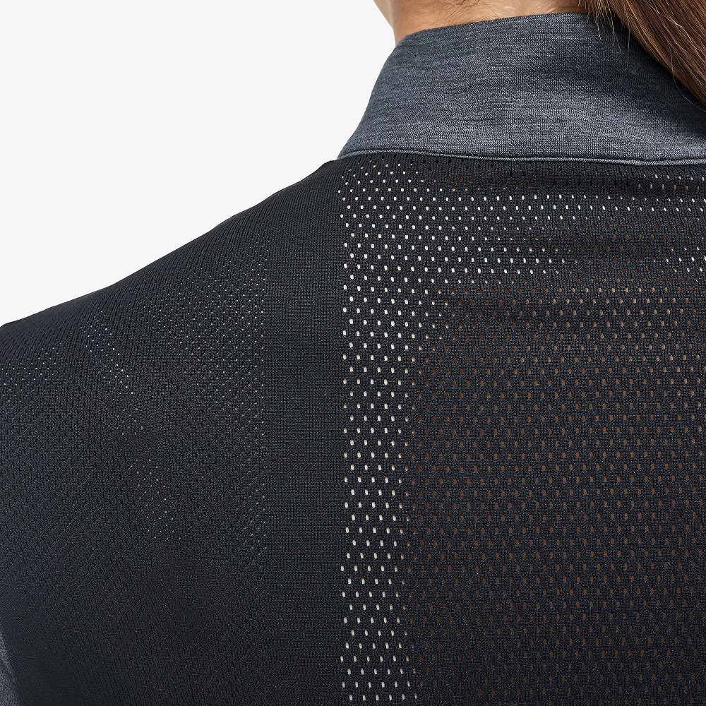 Revo Premier Tech Wool L/S Zip Turtleneck Grey Revo Premier Tech Wool L/S Zip Turtleneck Grey