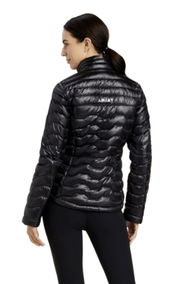 Ariat Dames Ideal Down Jas Zwart, heerlijke tussen jas voor op paard