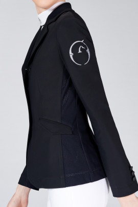Vestrum Women's Wedstrijdjasje Barcellona Zwart - Wit Vestrum Women's Wedstrijdjasje Barcellona Zwart - Wit