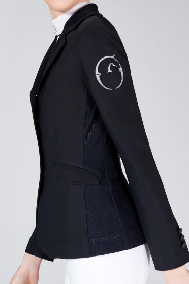 Vestrum Women's Wedstrijdjasje Barcellona Zwart - Wit Vestrum Women's Wedstrijdjasje Barcellona Zwart - Wit