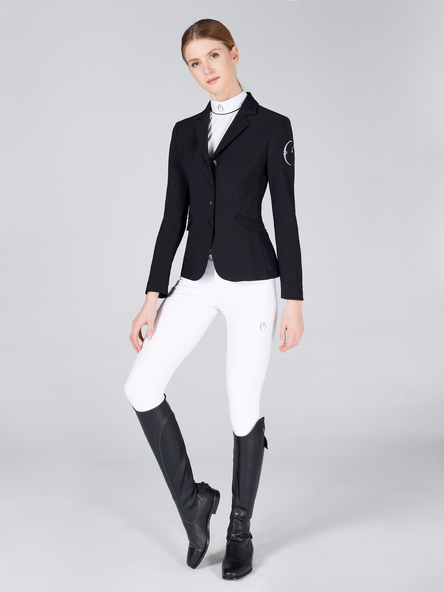 Vestrum Women's Competition Jacket Barcellona Black - White Vestrum Women's Competition Jacket Barcellona Black - White