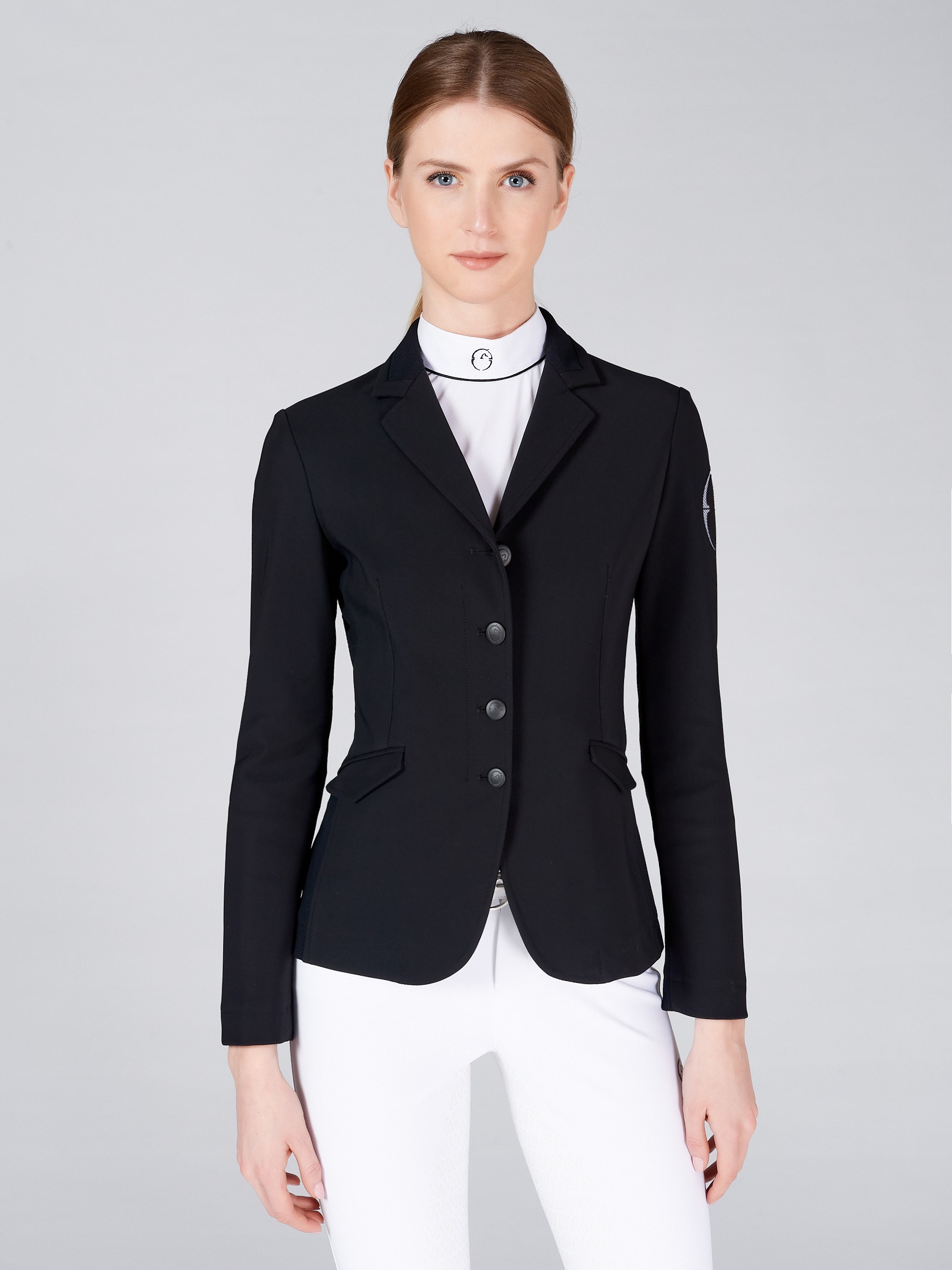 Vestrum Women's Competition Jacket Barcellona Black - White Vestrum Women's Competition Jacket Barcellona Black - White