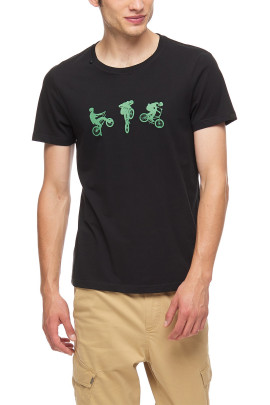 Ragwear Heren T-Shirt Borny Black Ragwear Heren T-Shirt Borny Black