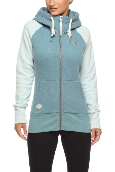 Ragwear Women's Neska Zip Twotone Aqua Ragwear Women's Neska Zip Twotone Aqua