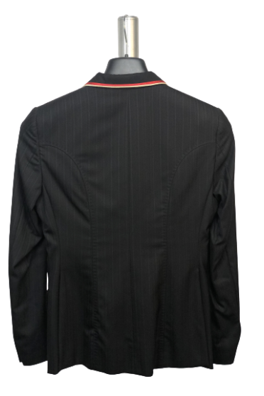 J van D Competition Jacket Stripe Black/Blue With Red/Silver Piping J van D Competition Jacket Stripe Black/Blue With Red/Silver Piping