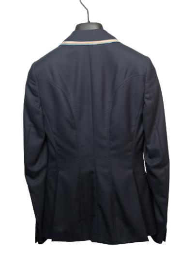 J van D Competition Jacket Blue with Light blue/white Piping J van D Competition Jacket Blue with Light blue/white Piping