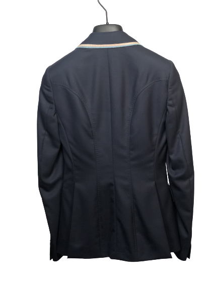 J van D Competition Jacket Blue with Light blue/white Piping J van D Competition Jacket Blue with Light blue/white Piping