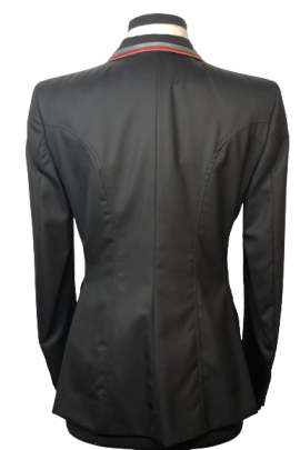 J van D Competition Jacket Blue with Bordeaux/Grey Piping J van D Competition Jacket Blue with Bordeaux/Grey Piping