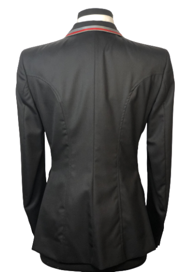 J van D Competition Jacket Blue with Bordeaux/Grey Piping J van D Competition Jacket Blue with Bordeaux/Grey Piping