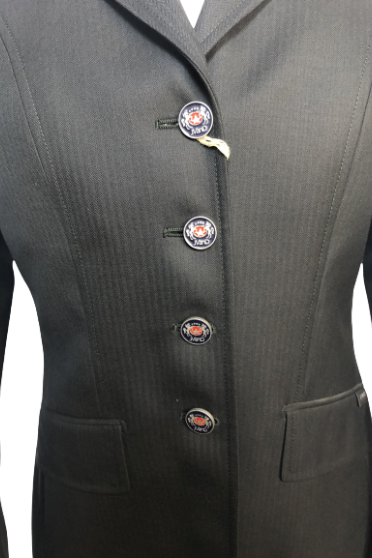 J van D Competition Jacket Blue with Bordeaux/Grey Piping J van D Competition Jacket Blue with Bordeaux/Grey Piping
