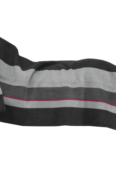 Kentucky Horsewear Fleecedeken Heavy Square Stripes Zwart - Grijs 210 x 200 Kentucky Horsewear Fleecedeken Heavy Square Stripes Zwart - Grijs 210 x 200