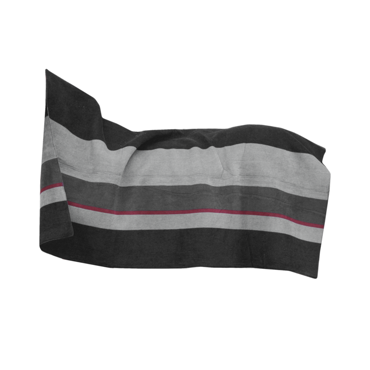 Kentucky Horsewear Fleecedeken Heavy Square Stripes Zwart - Grijs 210 x 200 Kentucky Horsewear Fleecedeken Heavy Square Stripes Zwart - Grijs 210 x 200