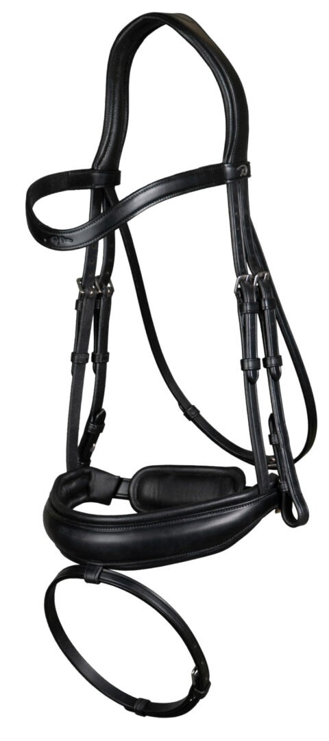 Dyon Mat Large Crank Noseband Bridle With Flash 'Dressage Flat' Collection Dyon Mat Large Crank Noseband Bridle With Flash 'Dressage Flat' Collection