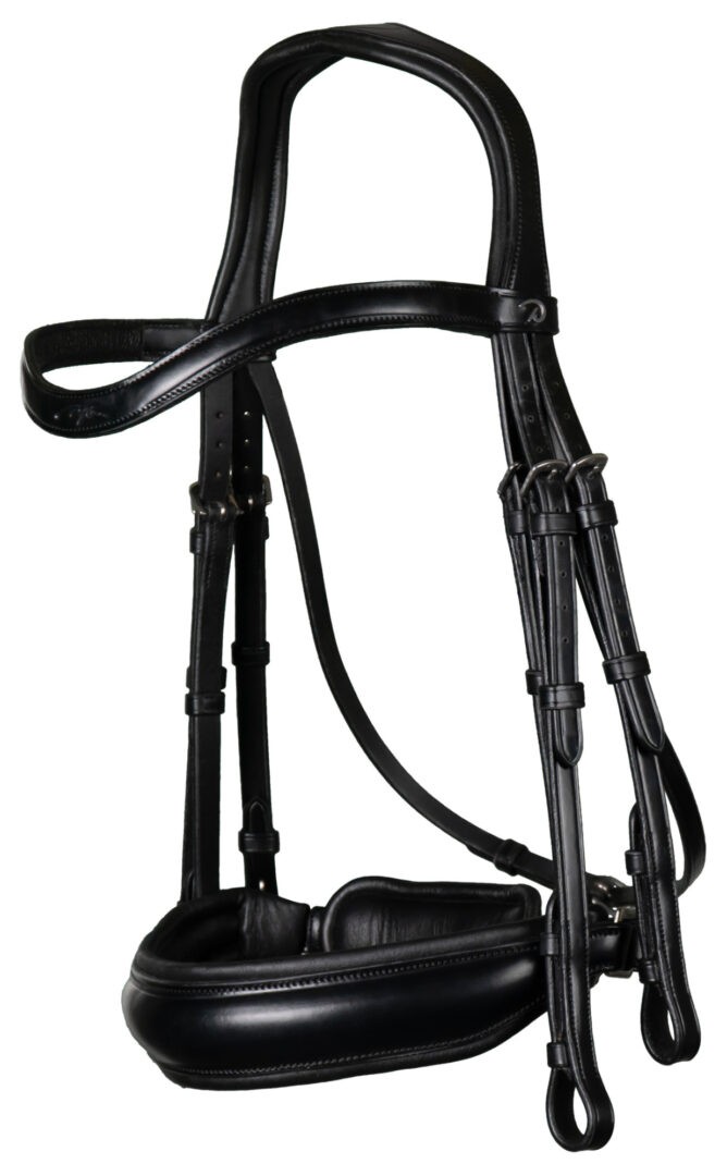 Dyon Mat Large Crank Noseband Double Bridle 'Dressage Flat' Collection Dyon Mat Large Crank Noseband Double Bridle 'Dressage Flat' Collection