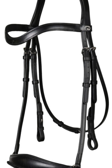 Dyon Patent Matte Medium Crank Noseband Bridle With Flash 'Dressage Flat' Collection Dyon Patent Matte Medium Crank Noseband Bridle With Flash 'Dressage Flat' Collection