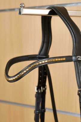 Brass Clincher V-Shaped Browband 'New English Collection' Brass Clincher V-Shaped Browband 'New English Collection'