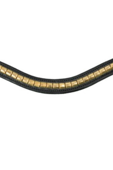Brass Clincher V-Shaped Browband 'New English Collection' Brass Clincher V-Shaped Browband 'New English Collection'