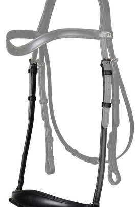 Dyon Matte Drop Noseband with Pull back 'Dressage Flat' Collection