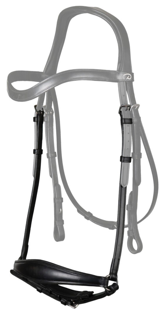 Dyon Matte Drop Noseband with Pull back 'Dressage Flat' Collection