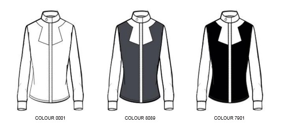 Cavalleria Toscana Jersey Fleece W/Popoline Insert Wedstrijdshirt Cavalleria Toscana Jersey Fleece W/Popoline Insert Wedstrijdshirt