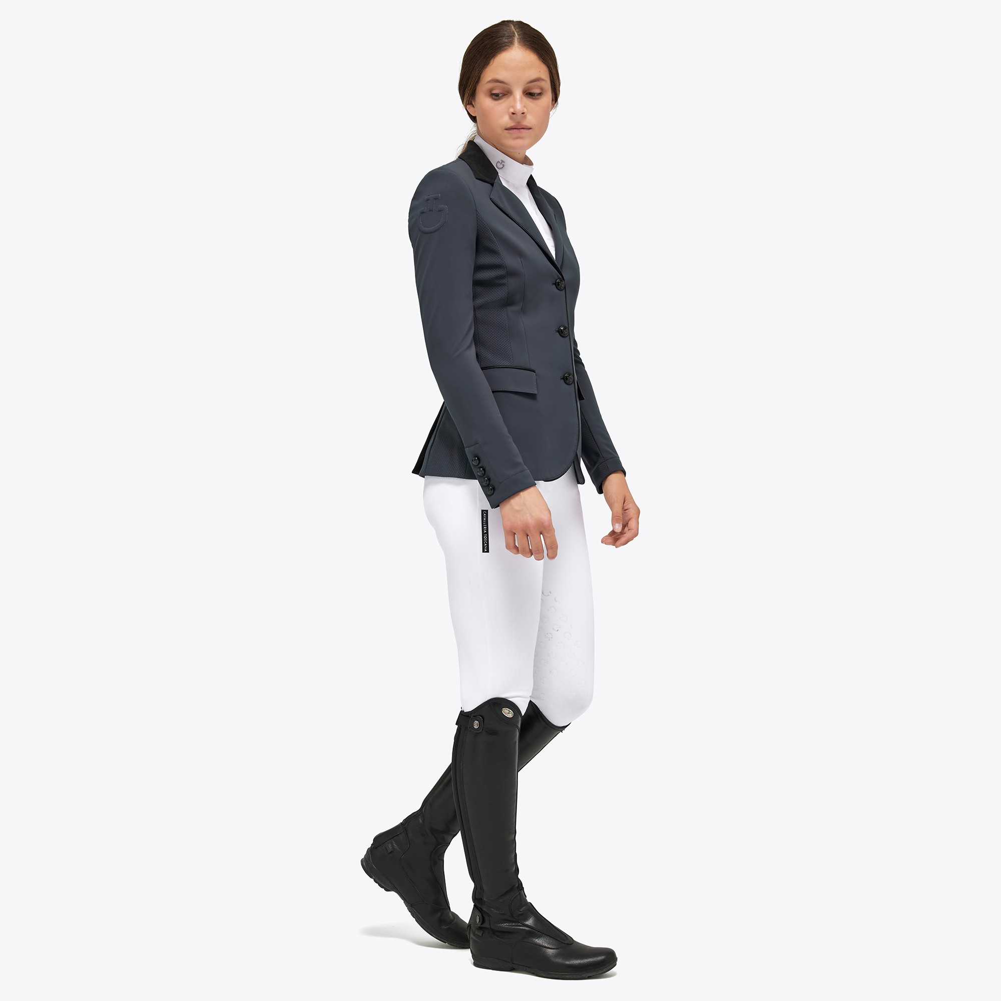 GP Perforated Wedstrijdjasje Cavalleria Toscana Grijs GP Perforated Wedstrijdjasje Cavalleria Toscana Grijs
