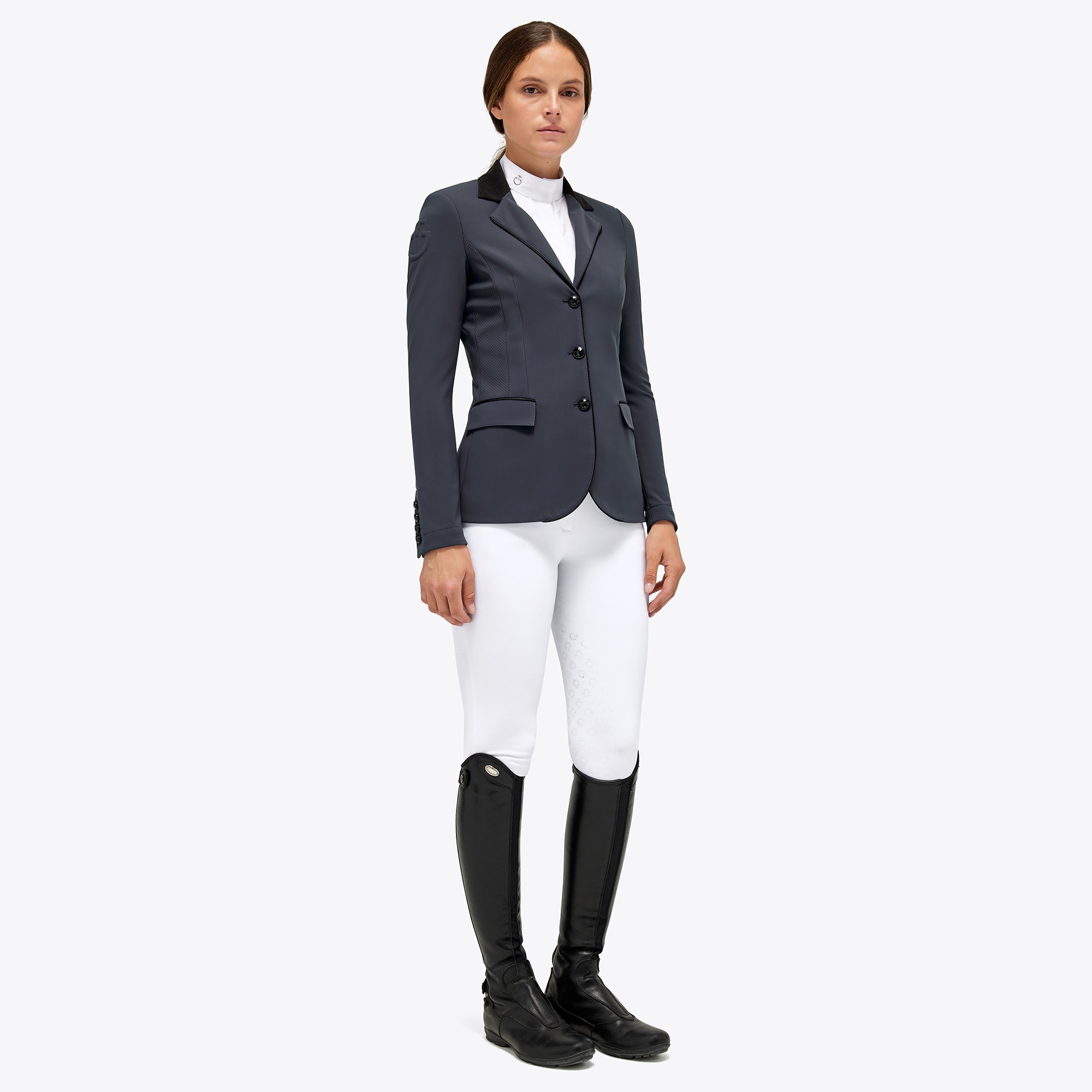 GP Perforated Wedstrijdjasje Cavalleria Toscana Grijs GP Perforated Wedstrijdjasje Cavalleria Toscana Grijs