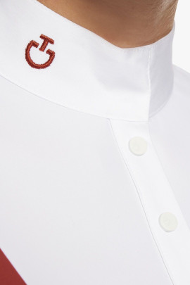 Pentagon Bib Jersey S/S Button Wedstrijd Polo Rood Cavalleria Toscana Pentagon Bib Jersey S/S Button Wedstrijd Polo Rood Cavalleria Toscana