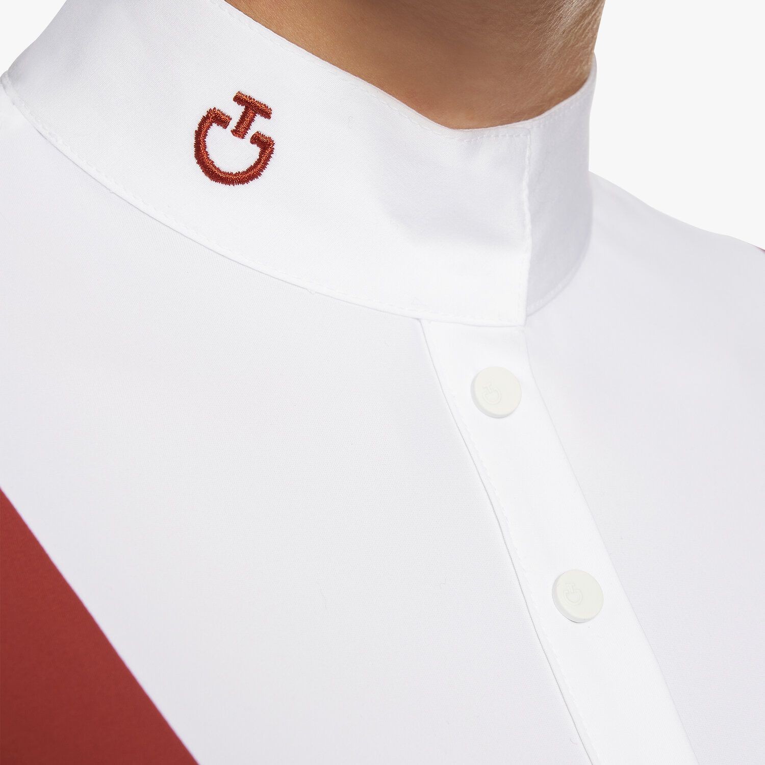 Pentagon Bib Jersey S/S Button Wedstrijd Polo Rood Cavalleria Toscana Pentagon Bib Jersey S/S Button Wedstrijd Polo Rood Cavalleria Toscana