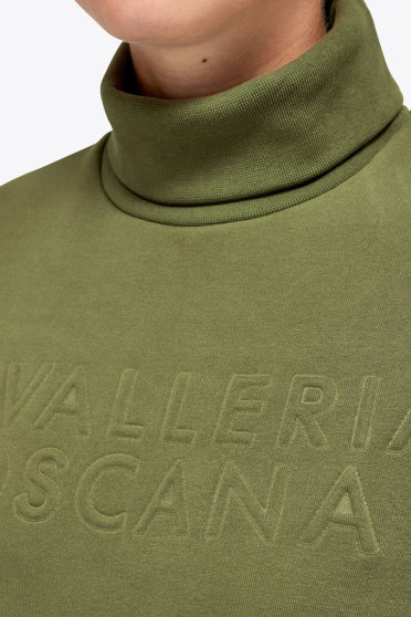 Embossed CT Coltrui Pullover Sweatshirt Groen Cavalleria Toscana Embossed CT Coltrui Pullover Sweatshirt Groen Cavalleria Toscana