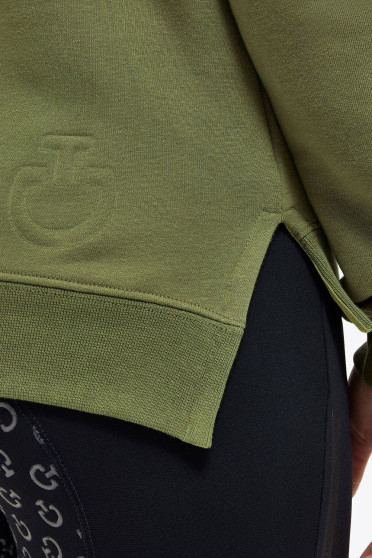 Embossed CT Coltrui Pullover Sweatshirt Groen Cavalleria Toscana Embossed CT Coltrui Pullover Sweatshirt Groen Cavalleria Toscana