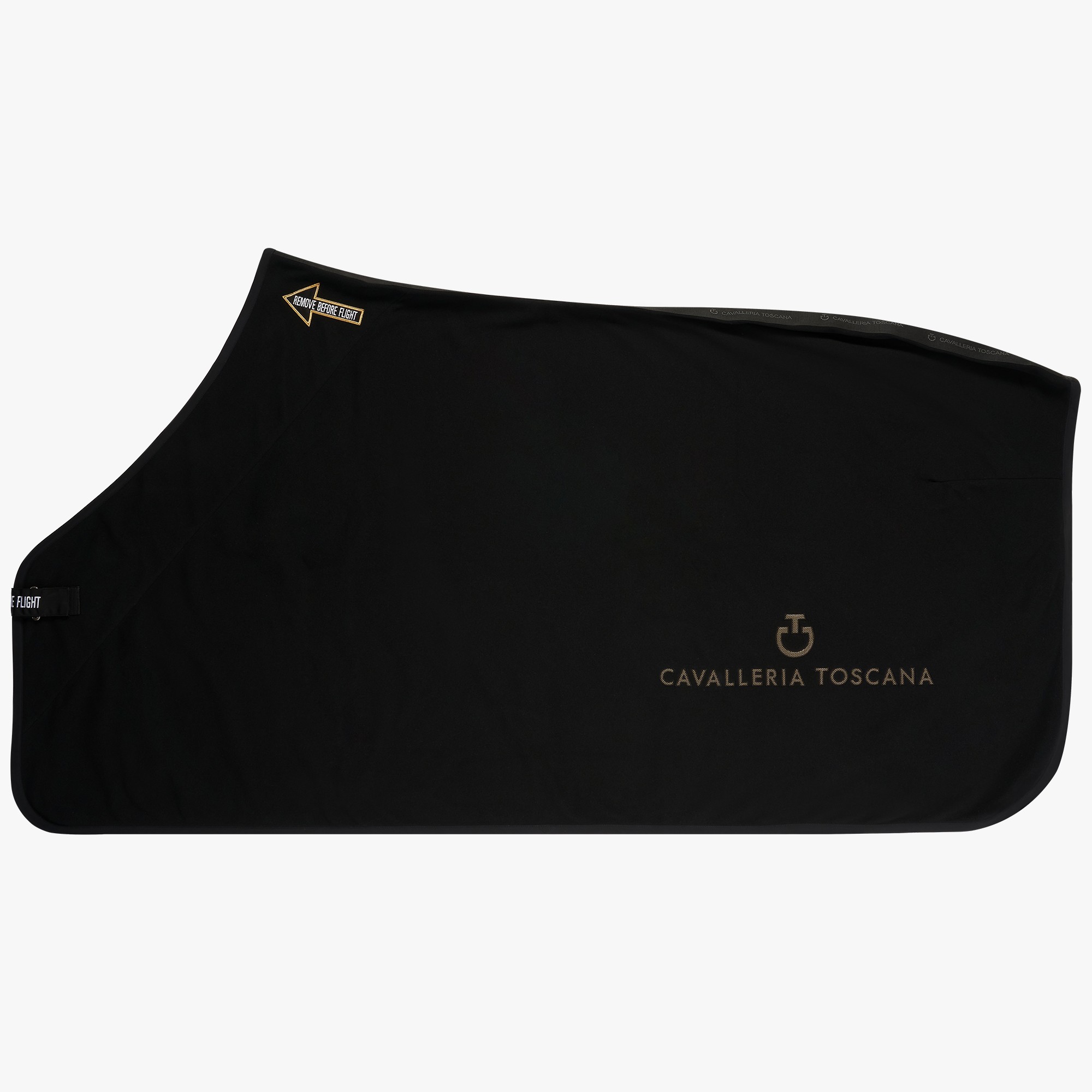 CT Air Fleece Deken Zwart- Goud Cavalleria Toscana Revolution CT Air Fleece Deken Zwart- Goud Cavalleria Toscana Revolution