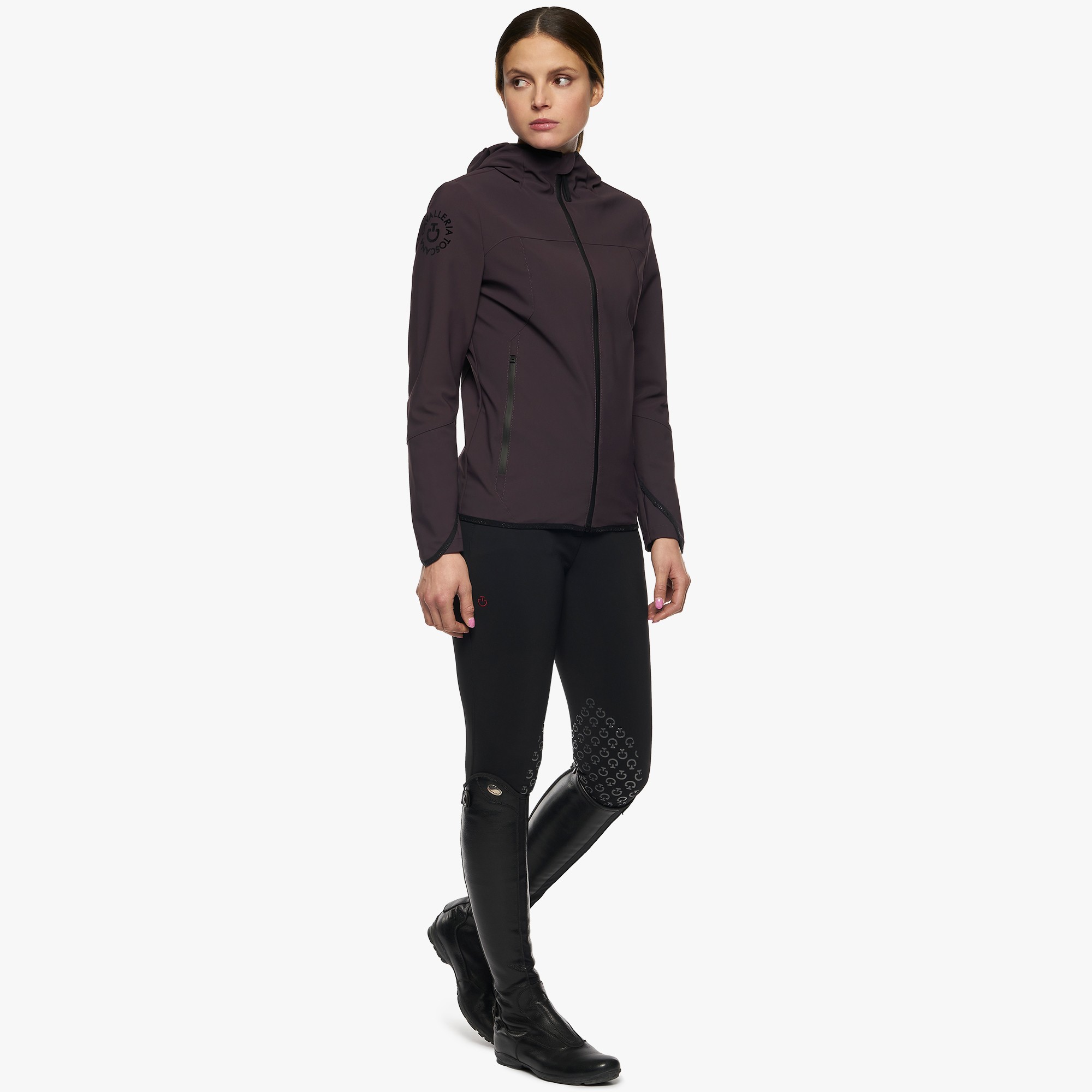 CT Ride Fast Hooded Softshell Jacket Wijn Rood Cavalleria Toscana CT Ride Fast Hooded Softshell Jacket Wijn Rood Cavalleria Toscana
