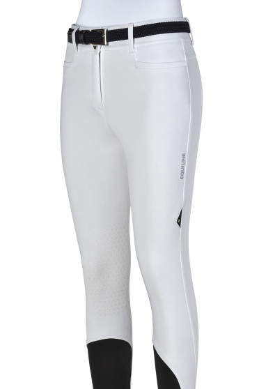 Dames Rijbroek Knie Grip Ernaek Donker Wit Equiline Dames Rijbroek Knie Grip Ernaek Donker Wit Equiline