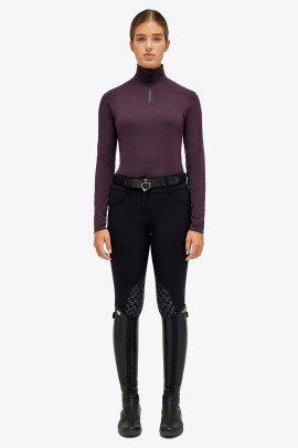 Mini Ct Flock Print Tech Wool Half Zip Wijn Rood Cavalleria Toscana Mini Ct Flock Print Tech Wool Half Zip Wijn Rood Cavalleria Toscana