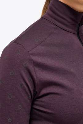 Mini Ct Flock Print Tech Wool Half Zip Wijn Rood Cavalleria Toscana Mini Ct Flock Print Tech Wool Half Zip Wijn Rood Cavalleria Toscana