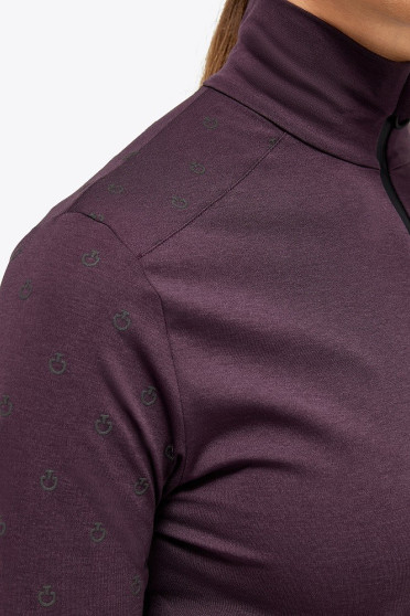 Mini Ct Flock Print Tech Wool Half Zip Wijn Rood Cavalleria Toscana Mini Ct Flock Print Tech Wool Half Zip Wijn Rood Cavalleria Toscana