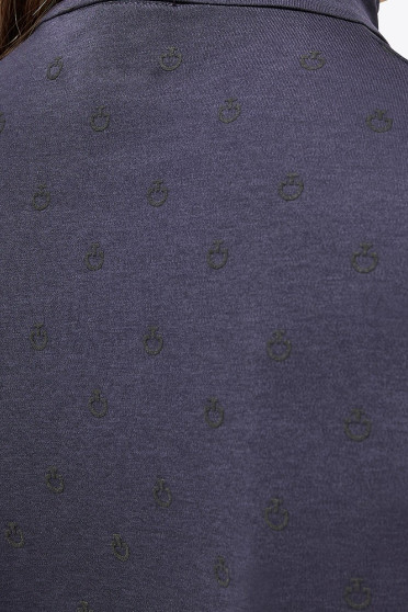 Mini Ct Flock Print Tech Wool Half Zip Navy Blue Cavalleria Toscana Mini Ct Flock Print Tech Wool Half Zip Navy Blue Cavalleria Toscana