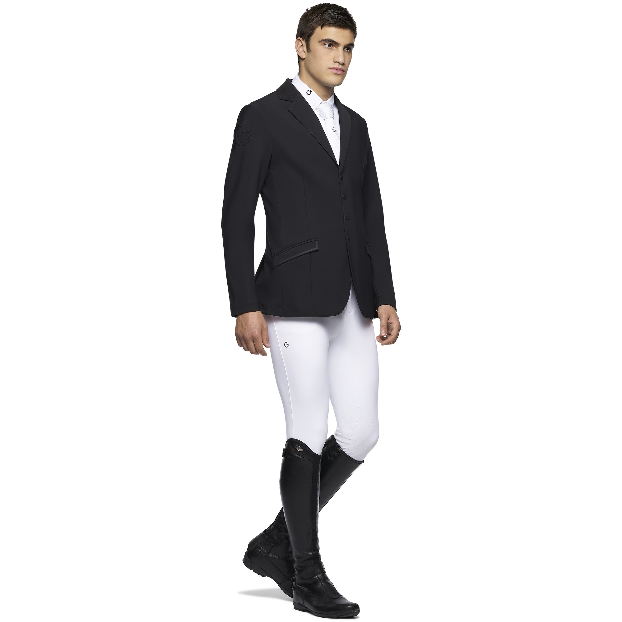 Lichtweight Jersey Zip Wedstrijdjasje Zwart Cavalleria Toscana Lichtweight Jersey Zip Wedstrijdjasje Zwart Cavalleria Toscana