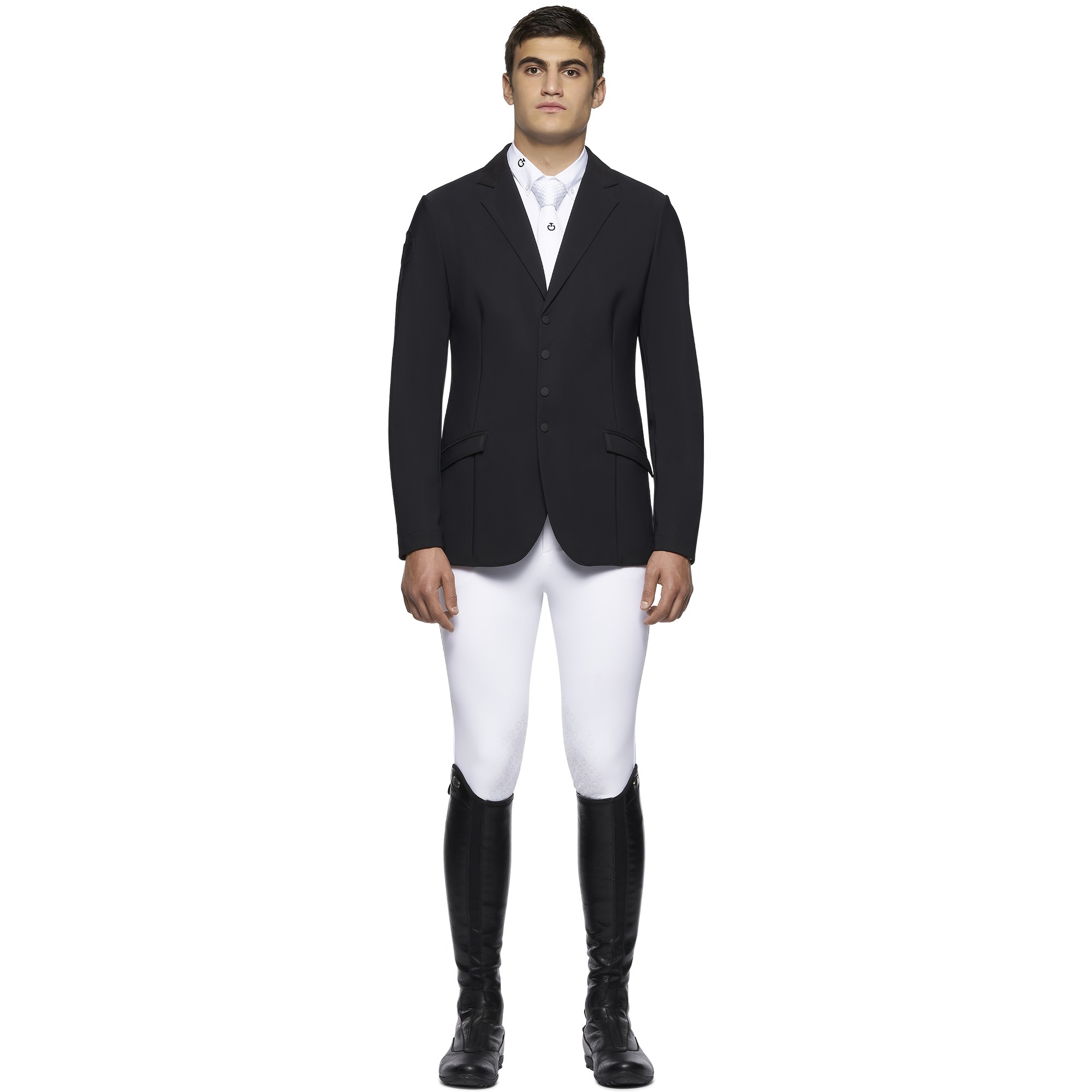 Lichtweight Jersey Zip Wedstrijdjasje Zwart Cavalleria Toscana Lichtweight Jersey Zip Wedstrijdjasje Zwart Cavalleria Toscana